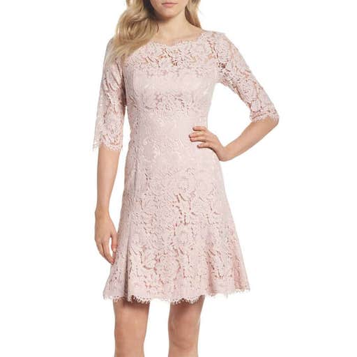nordstrom.com, Eliza J Lace Fit & Flare Cocktail Dress