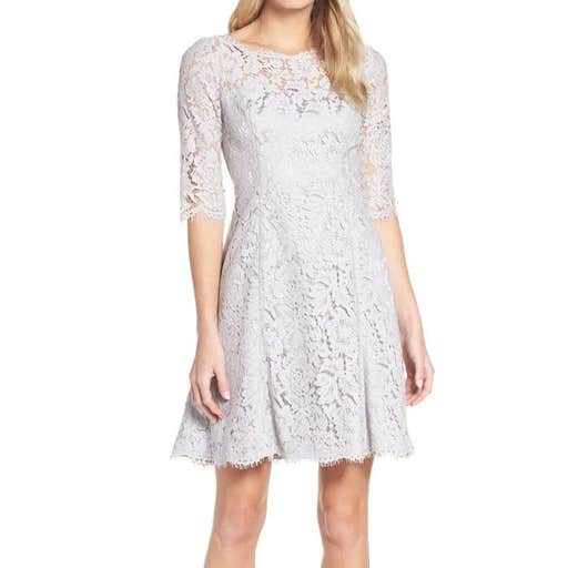 nordstrom.com, Eliza J Lace Fit & Flare Cocktail Dress