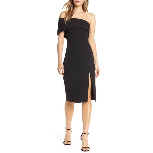 nordstrom.com, Eliza J Off the Shoulder Scuba Crepe Cocktail Dress