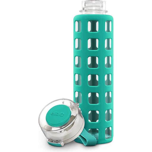 Amazon, Ello Syndicate Glass Water Bottle With One-Touch Flip Lid