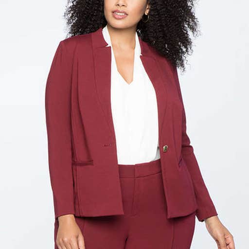 eloquii.com, Eloquii 9-to-5 Double Breasted Stretch Blazer
