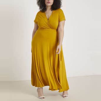 Eloquii Maxi Wrap Dress