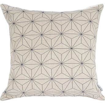 Elviros Linen Cotton Blend Decorative Scandinavian Modern Geometric Throw Pillow