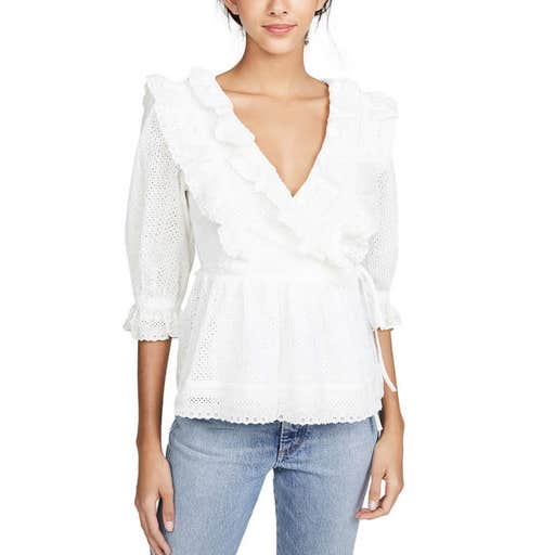 shopbop.com, Endless Rose Frill Lace Wrap Blouse