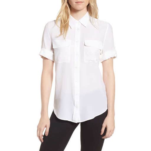 nordstrom.com, Equipment Short Sleeve Slim Signature Shirt