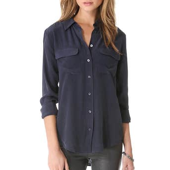 Equipment Slim Signature Blouse