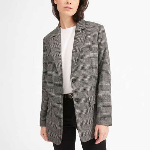everlane.com, Everlane Oversized Blazer In Glen Plaid