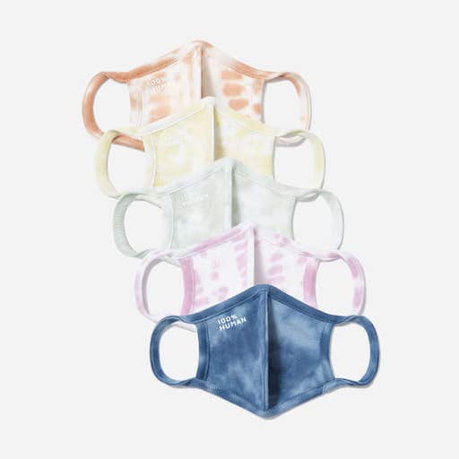 everlane.com, Everlane The 100% Human Kid Face Mask 5-Pack