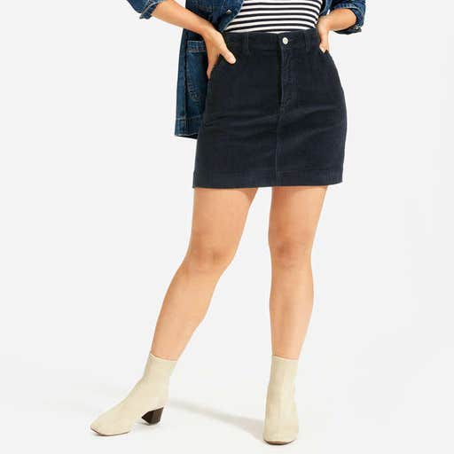 everlane.com, Everlane The Corduroy Stamp Skirt