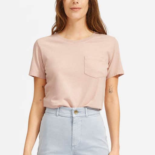 everlane.com, Everlane The Cotton Box-Cut Pocket Tee