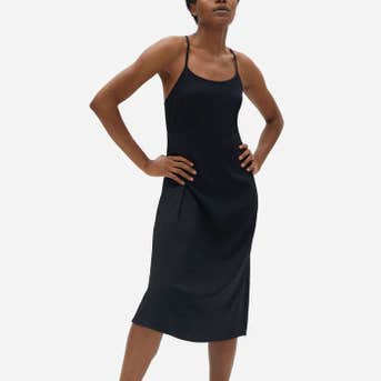Everlane The Japanese GoWeave Cross-Back
Slip Dress