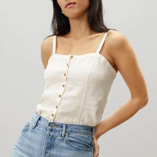 everlane.com, Everlane The Linen Picnic Top