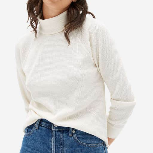 everlane.com, Everlane The Organic Cotton Turtleneck Waffle Tee