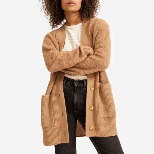 everlane.com, Everlane The Oversized Alpaca Cardigan