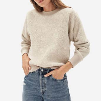 Everlane The ReNew Fleece Raglan Sweatshirt