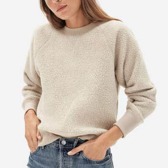 Everlane The ReNew Fleece Raglan Sweatshirt