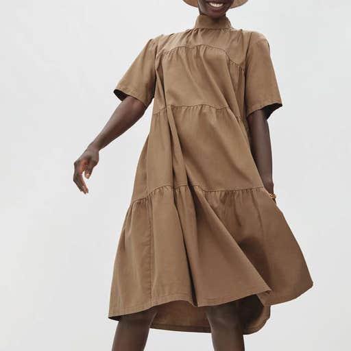 everlane.com, Everlane The Tiered Mockneck Dress