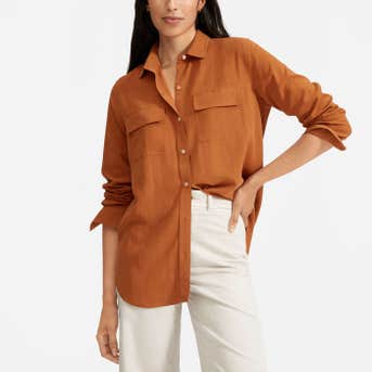 Everlane The Washable Silk Relaxed Shirt