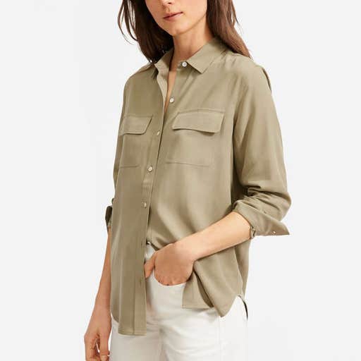 everlane.com, Everlane The Washable Silk Relaxed Shirt