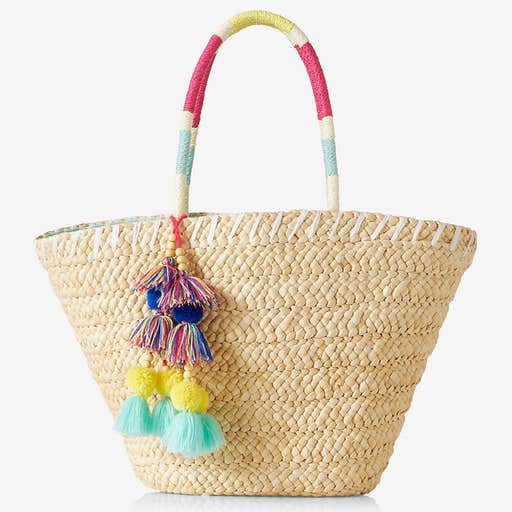 express.com, Express Color Block Straw Tote