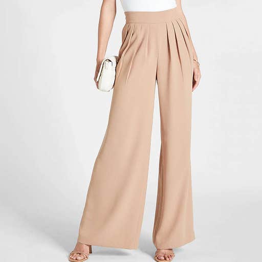 express.com, Express High Waisted Pleated Wide Leg Pant