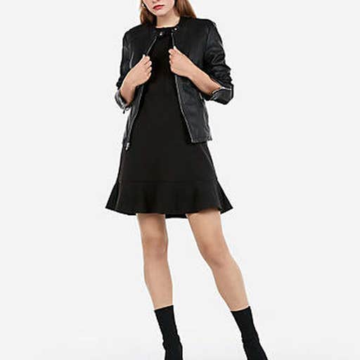 express.com, Express (Minus The) Leather Double Peplum Jacket