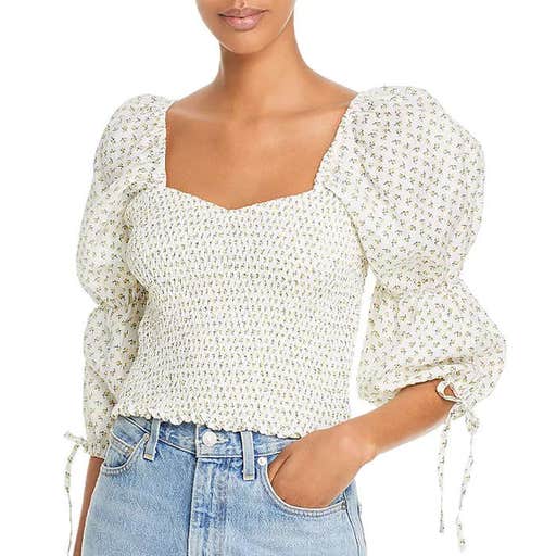 bloomingdales.com, Faithfull The Brand Harlyn Puff Sleeve Top