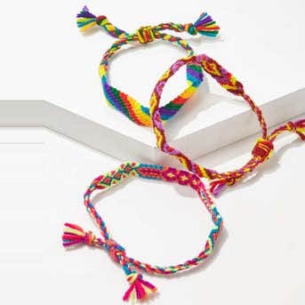 Forever 21 Multicolor Sliding Knot Bracelet