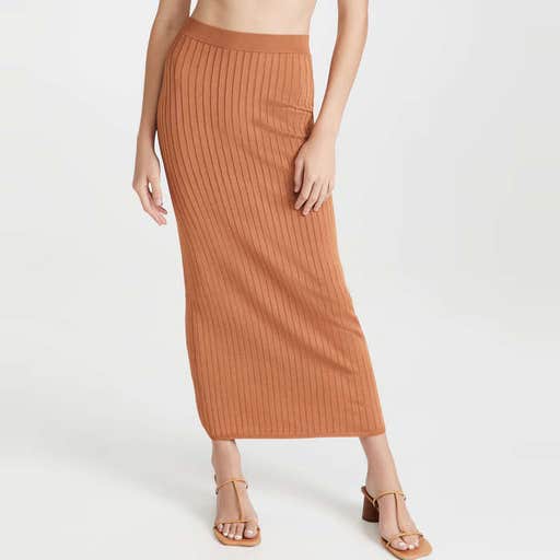 shopbop.com, Free People Beach To Night Rib Midi Skirt