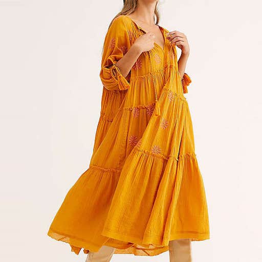 freepeople.com, Free People Celestial Skies Midi Dress
