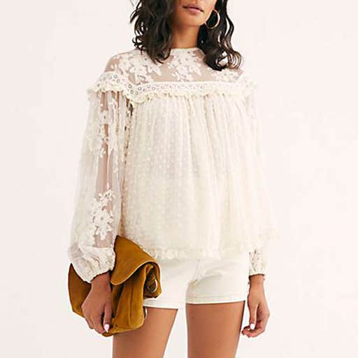 freepeople.com, Free People Dawn Lace Blouse