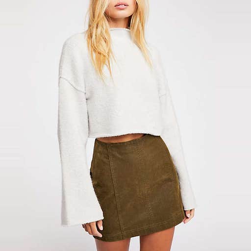 freepeople.com, Free People Modern Femme Vegan Suede Mini Skirt