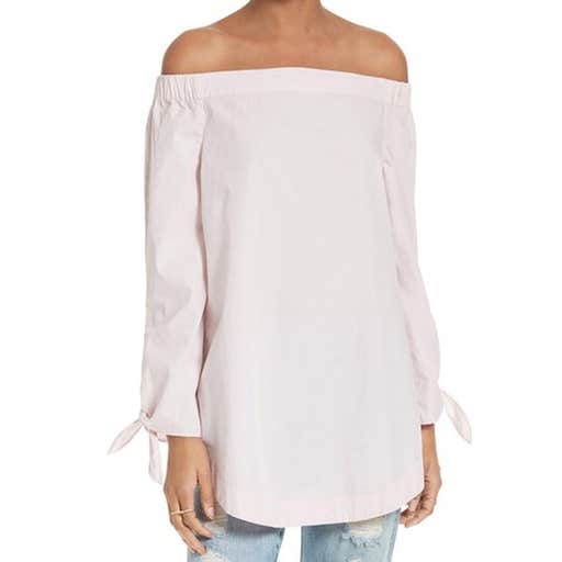 nordstrom.com, Free People Show Me Some Shoulder Off the Shoulder Cotton Blouse