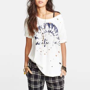 Free People Tee - Boyfriend Graphic