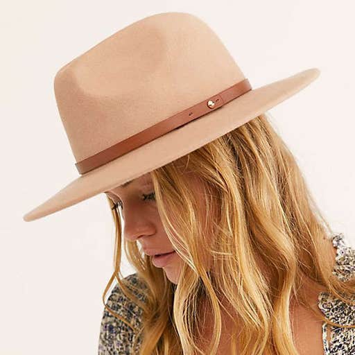 freepeople.com, Free People Wythe Leather Band Felt Hat