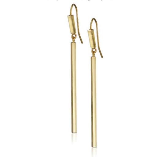 amazon.com, French Connection Rectangle Bar Double French Wire Drop Earrings