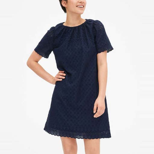 gap.com, Gap Eyelet Embroidered Shift Dress