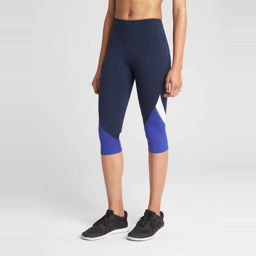gap.com, Gap GFast Colorblock Crop Leggings in Eclipse