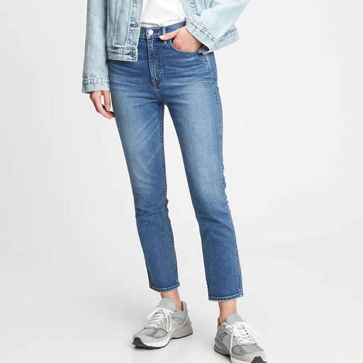 gap.com, Gap High Rise Cigarette Jeans With Secret Smoothing Pockets With Washwell
