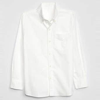 Gap Kids Uniform Oxford Long Sleeve Shirt