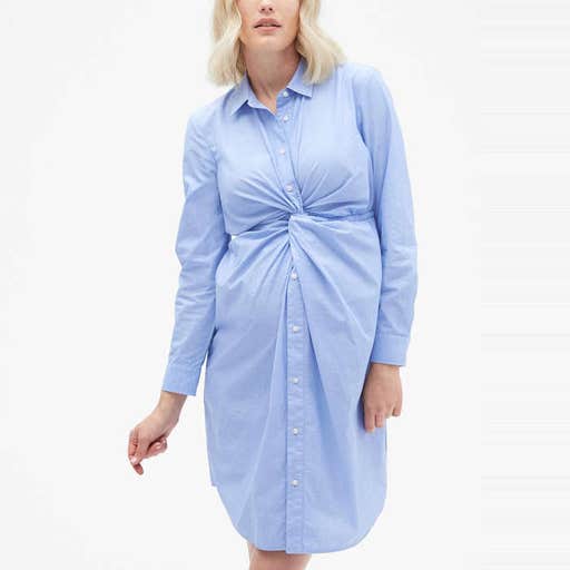 gap.com, Gap Maternity Twist-Front Shirtdress