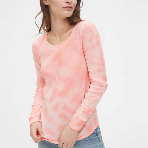 gap.com, Gap Tie-Dye Waffle Scoopneck T-Shirt