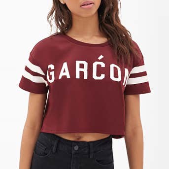Garćon Graphic Crop Top