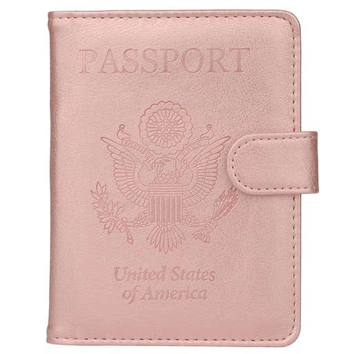 amazon.com, GDTK Leather Passport Holder Cover Case RFID Blocking Travel Wallet
