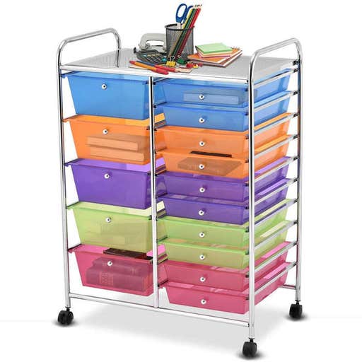 amazon.com, Giantex 15 Drawer Rolling Storage Cart