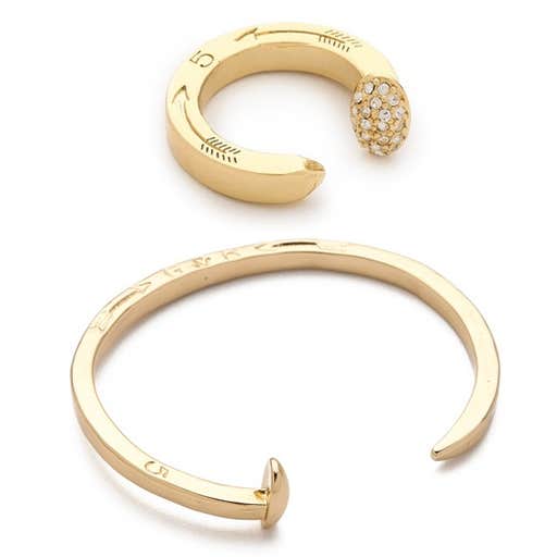 shopbop.com, Giles & Brother Railroad Spike Cuff Bracelet and Ring