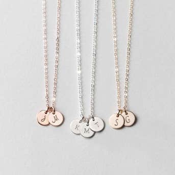 GLDNXLayered And Long Initial Necklaces