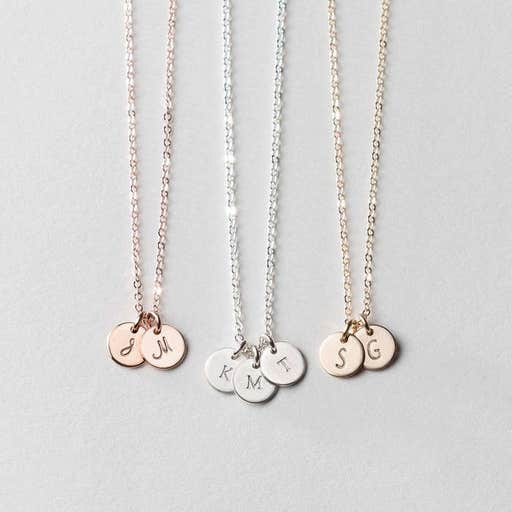 etsy.com, GLDNXLayered And Long Initial Necklaces