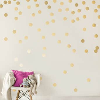 Gold Wall Decal Dots