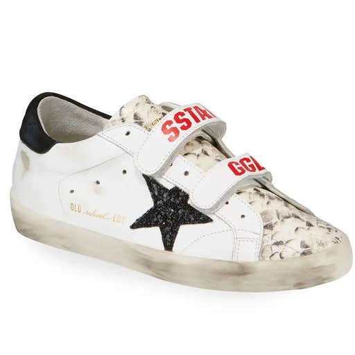 bergdorfgoodman.com, Golden Goose Old School Grip Leather Sneakers